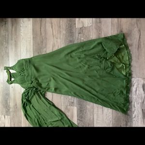 Olive green formal dress (Size 8 fits like a 6)